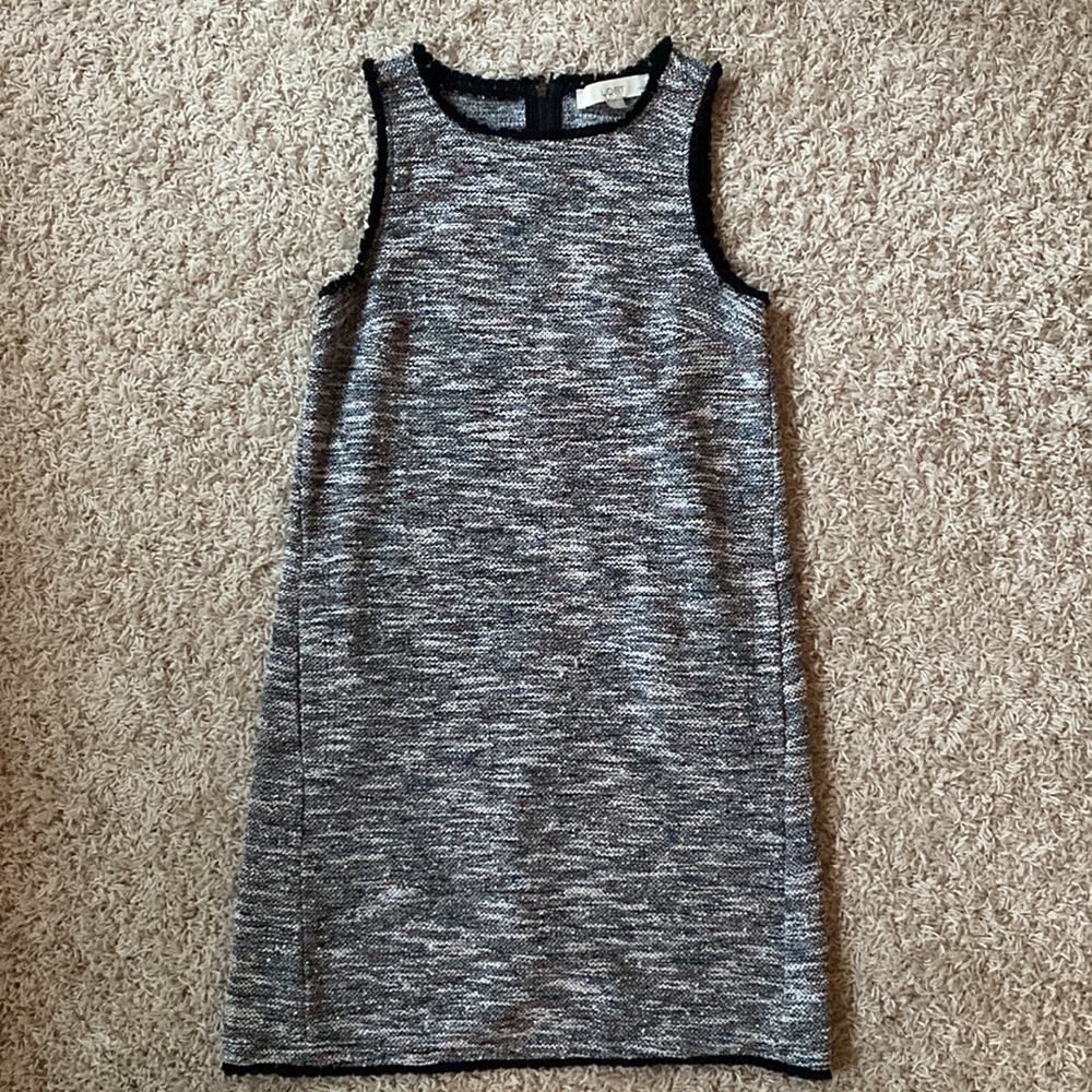 Sleeveless Tweed Boucle Loft Dress